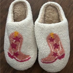 Cowgirl house slippers